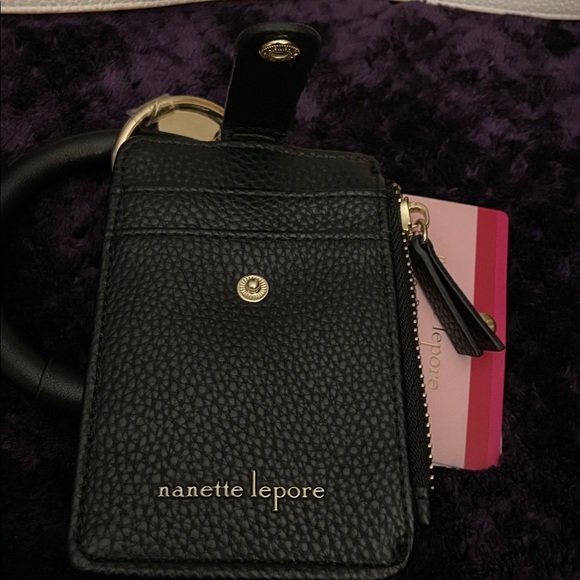 Nanette Lepore Natural/White 3 Sections,Black Cardholder Hands Free Bracelet NWT - Picture 6 of 16